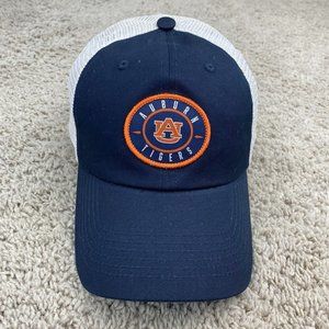 Auburn University Tigers Hat Snapback Navy White Mesh Circle Team Patch Logo Cap